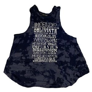 Blue Harry Potter Spells Tank Top